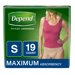 Depend Fit Flex Underwear Maximum Absorbency Small 19CT PKG