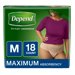 Depend Fit Flex Underwear Maximum Absorbency Medium 18CT PKG