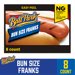 Ball Park Bun Size Franks 8CT Hot Dogs 15oz PKG