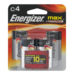 Energizer Max Batteries Size C 4CT