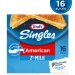 Kraft American Cheese Singles 2% Milk Reduced Fat 16CT 12oz PKG