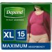 Depend Underwear For Women Maximum Absorbency Extra Large 14Ct PKG