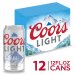 Coors Light Beer 12CT 12oz Cans *ID Required*