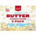 Store Brand Light Butter Microwave Popcorn 6 Pack of 2.1oz Bags