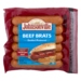 Johnsonville Fully Cooked Beef Brats Smoked Bratwurst 12oz