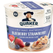 Quaker  Instant Oatmeal  Blueberry &amp; Strawberry  Quick Cook Oatmeal  1.69 Oz Cup